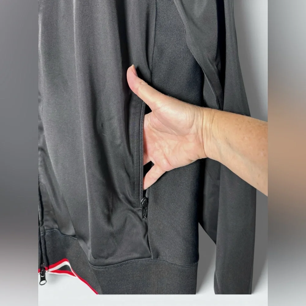 The North Face Men’s Medium Full Zip Hoodie Jacket Black Fleece Lined